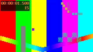 Synthetic test pattern before masking, at 1.5 seconds
